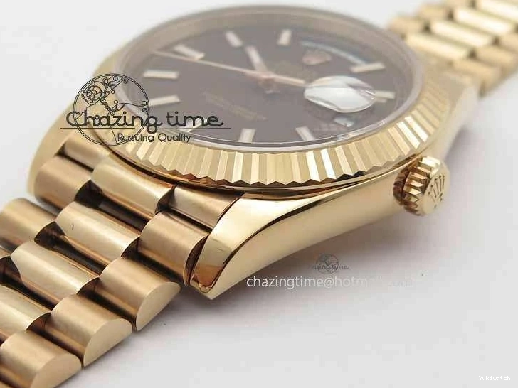 RG On 228239 Day-Date Edition Brown RG 40mm President A3255 Noob Bracelet Best 1:1 Dial 0407